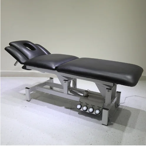 Good Equality Electric Height Adjustable PVC Leather Head and Foot Control Examination Bed