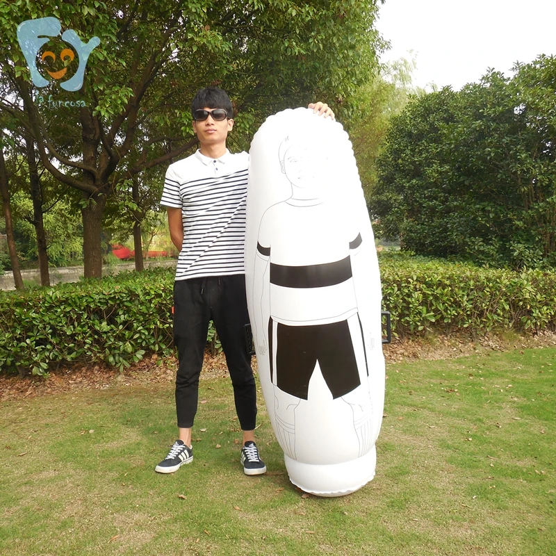 1.6m Kids Free Kick Soccer Defender Wall  Inflatable Football Training Dummy