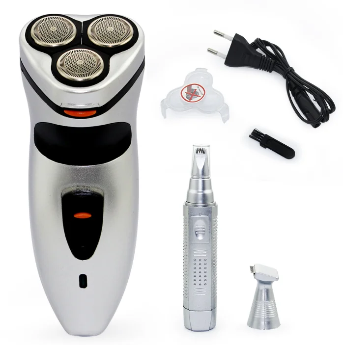 3in1 Electric Shaver 3 Blade Heads Electric Shaving Rechargeable Cordless Razors For Men Face Care Beard Trimmer