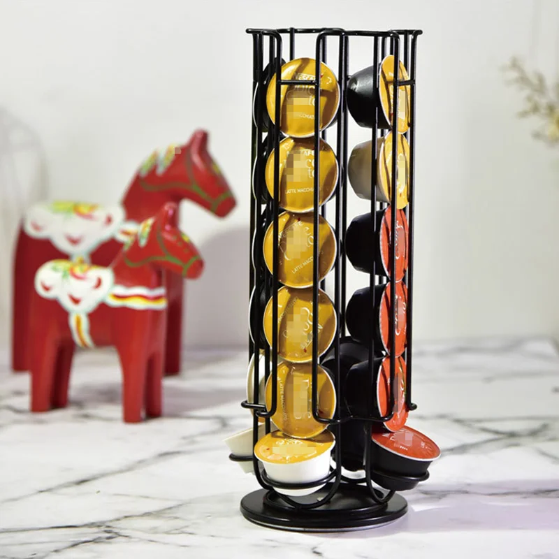 New Product Ideas 2024 Coffee Pod Holder 360-Degree Rotatable Espresso Pods Capsules Stand Storage Rack Single Serve