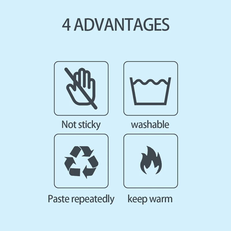 Washable Flannelette Reusable Electrostatic Adsorption Toilet Seat Cushion Cover for Household Use
