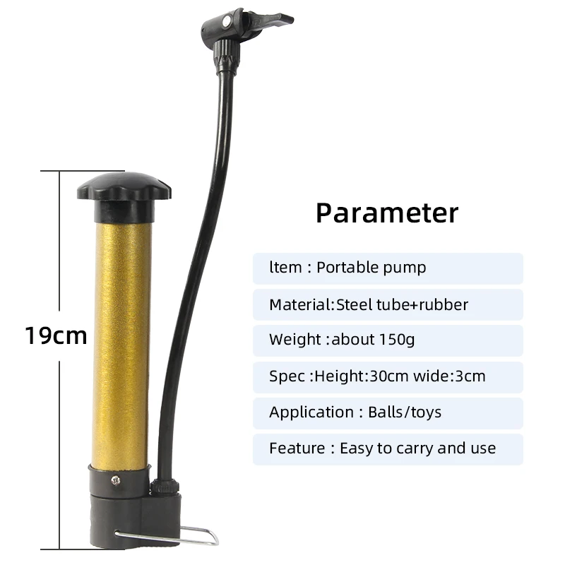 Cheap Pump For Balls Small Portable Manuel Air Pump For Volleyball Bike Soccer Yoga Ball Soccer Basketball Training Equipment