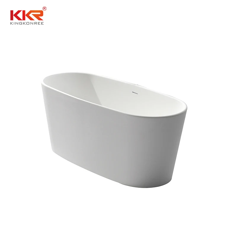 Large bathtubs on sale white designer bathtub price soaking composite stone resin free standing bathtub