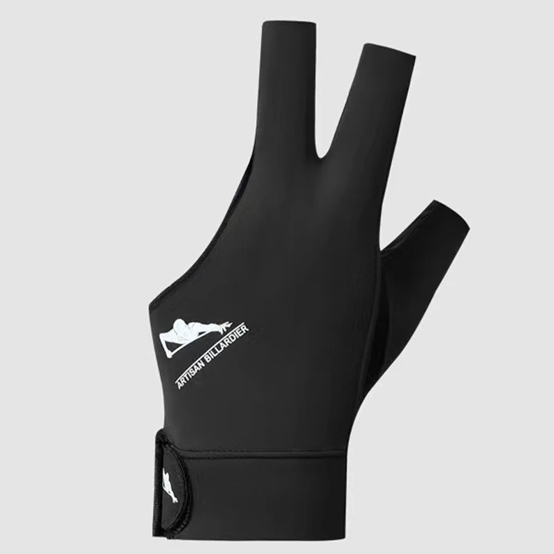 Wholesale Top Quality Colorful 3 Fingers Billiard Pool-gloves Open Finger Snooker gloves With Smooth Spandex Cue Gloves
