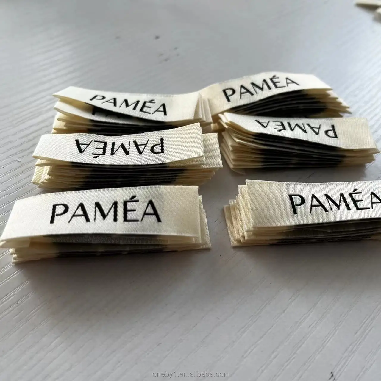 Garment Woven Labels For Clothing Free sample provide unique cheap high quality Damask CustomManufacturer shoes hats label