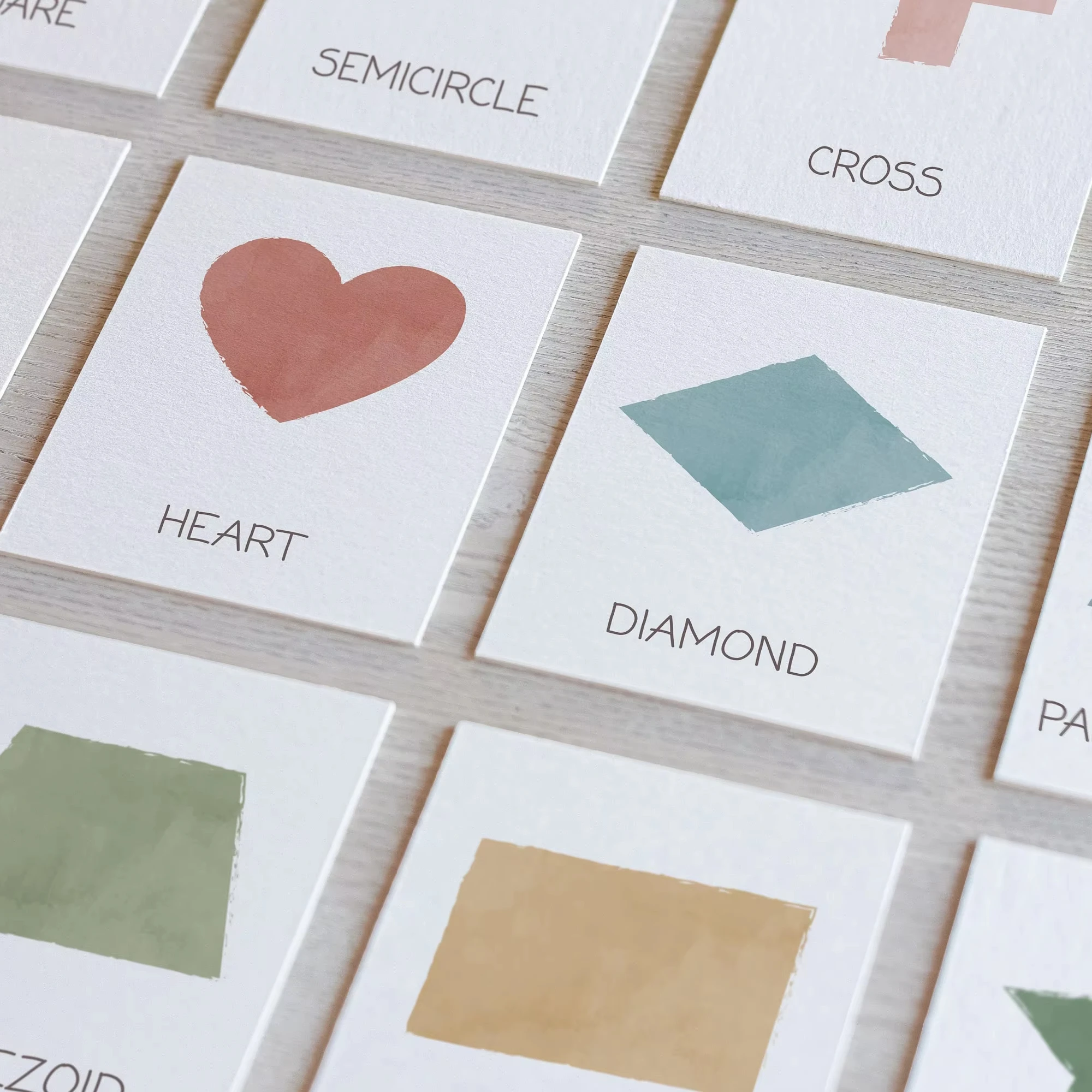 Colors And Shapes Flashcards Toddler Flash Cards Paper Flash Cards