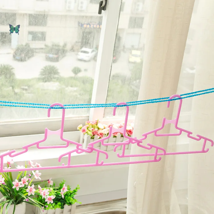 Clothesline Cool Clothesline Outdoor Retractable Antiskid Clothesline With Hook Rope No Hole