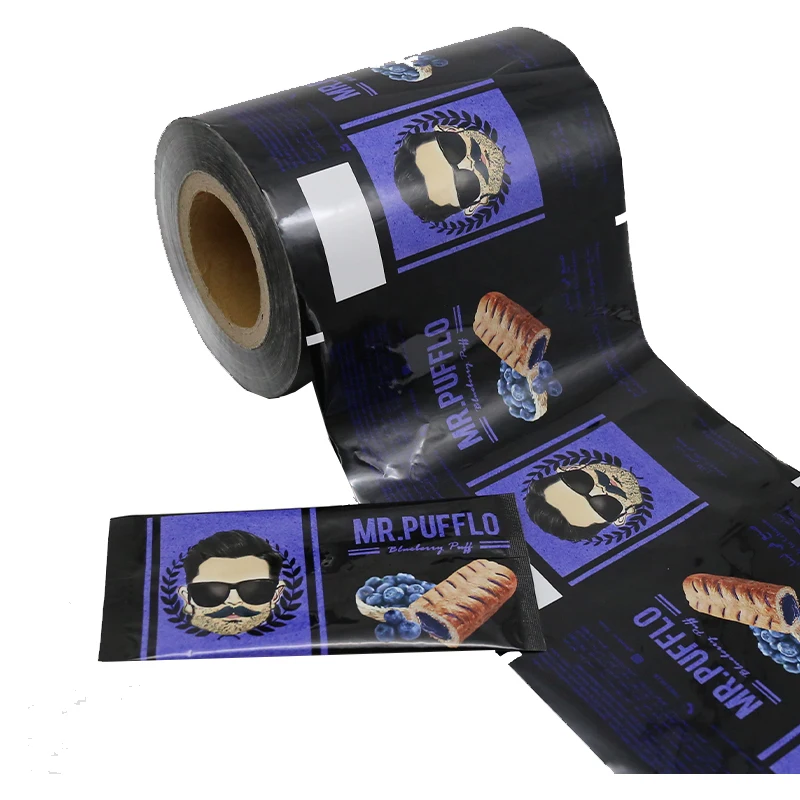 
food packaging bag film roll laminated material Plastic packing bag composited aluminum foil films 