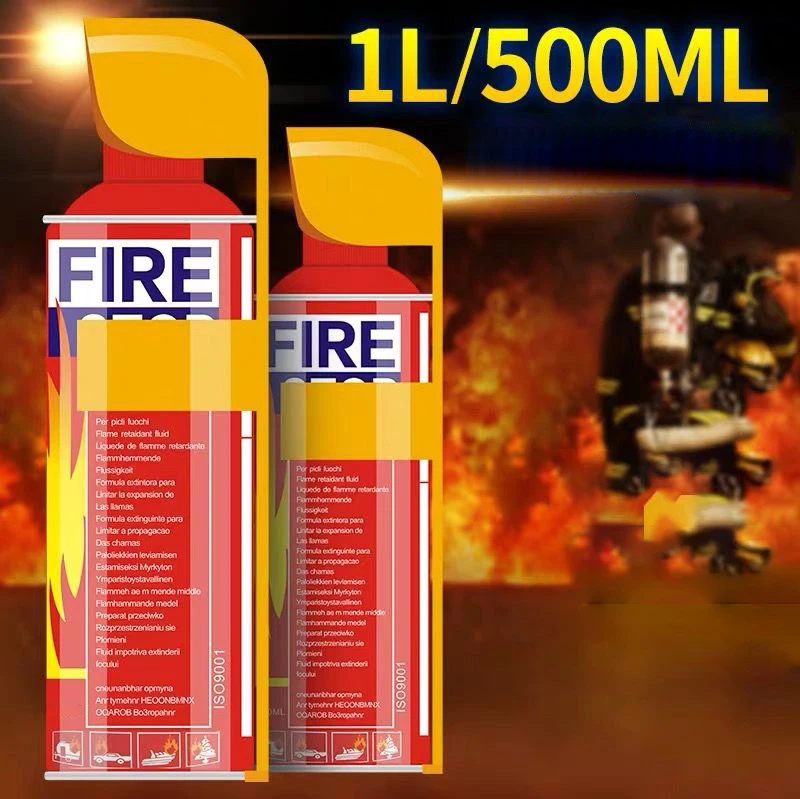 500ml And 1000ml Mini Spray Foam Fire Extinguisher Fire Stop Car Mini Fire Extinguisher