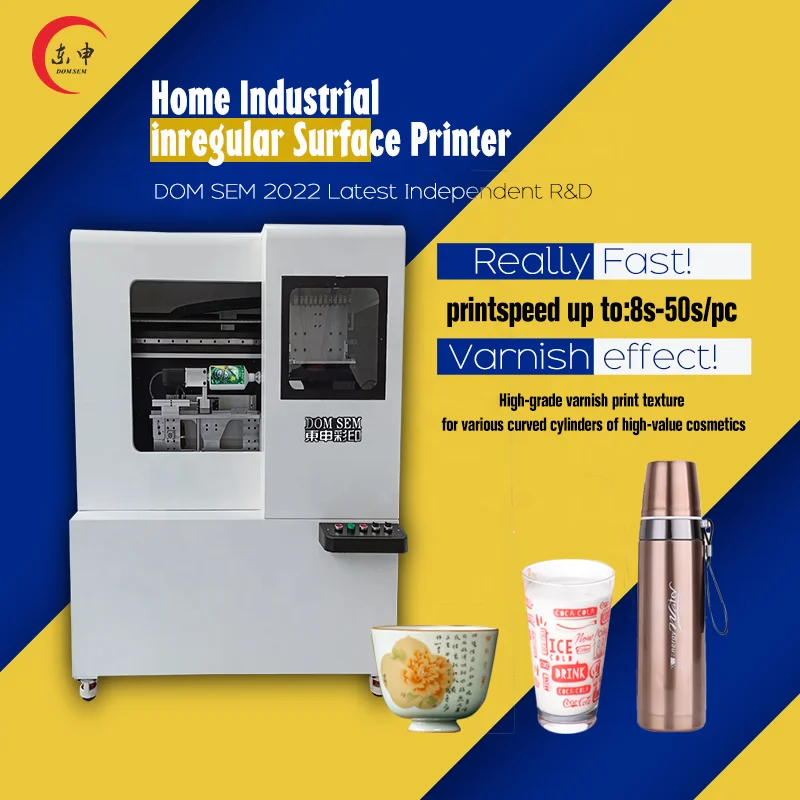 DOM SEM bottle caps pad printing machine uv printer