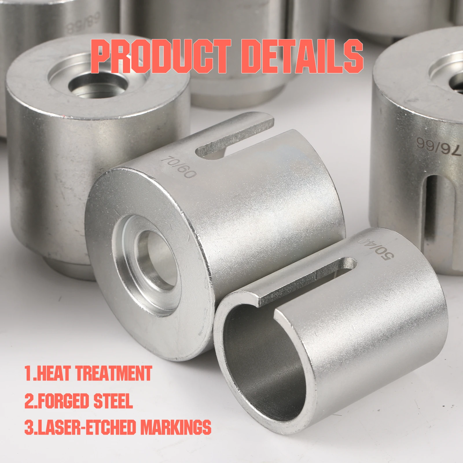 27pcs Universal Press and Pull Sleeve Kit, Bushing Bearing and Seals Installation and Removal Tool Kit