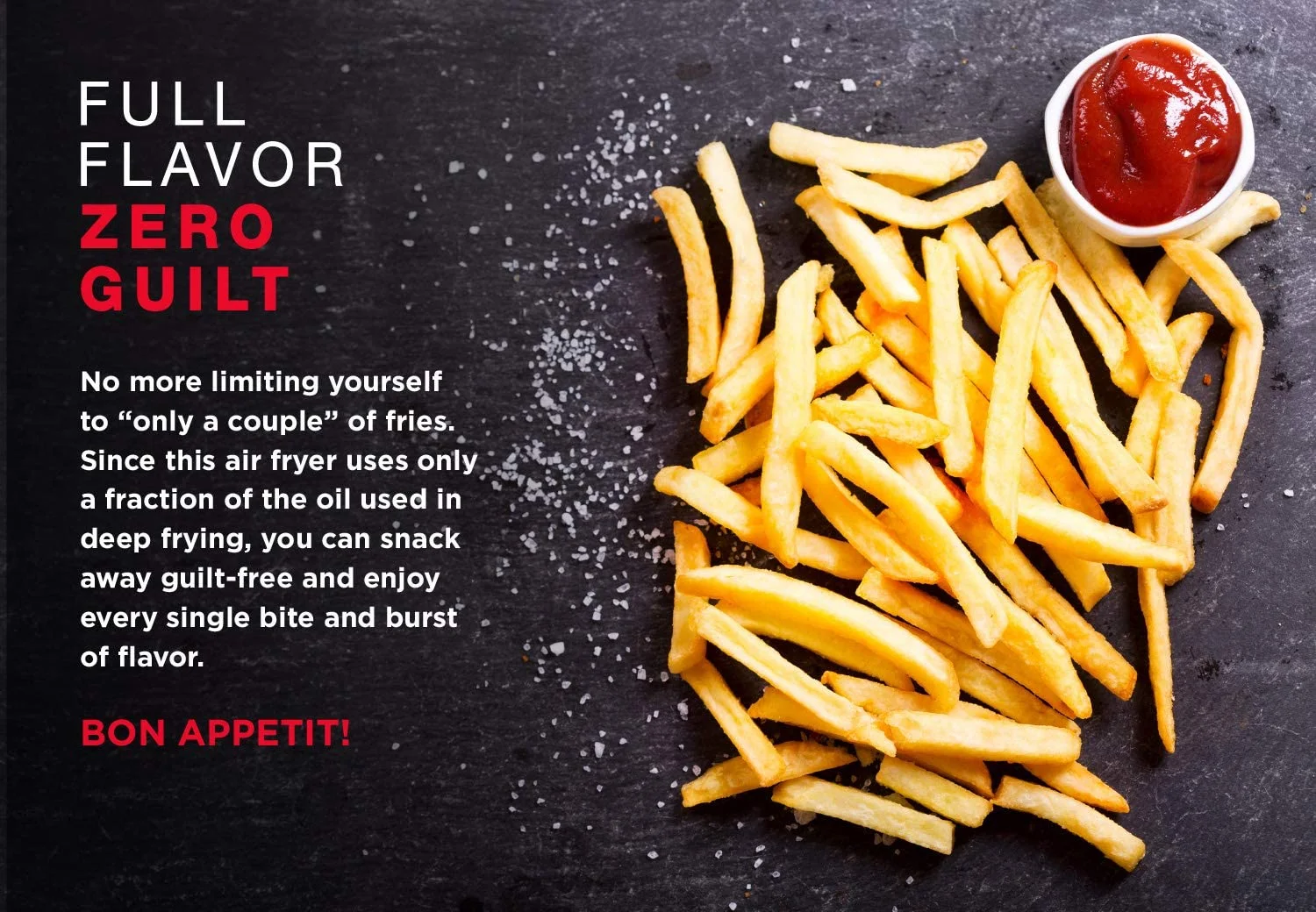 4.6L Smart Electric Air Fryer Oven Oil-Free LED Touchscreen Hot Air Fryer
