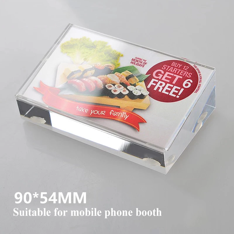 
Acrylic Desktop Sign Crystal Office Meeting Product Information Introduction Bracket 