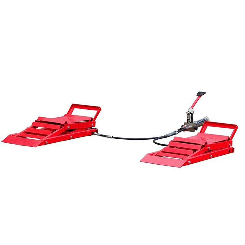 YQY New CE 5T Adjustable Hydraulic Car Ramps Steel Vehicle Lift Ramp for Cars Auto Hydraulic Service Jack Car Ramp