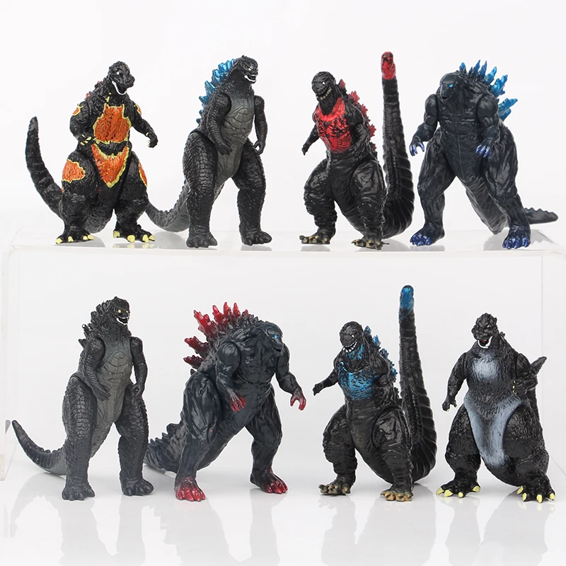 Hot toy 8 styles action figure PVC monster toy dinosaur toy Godzillaed figure for kids