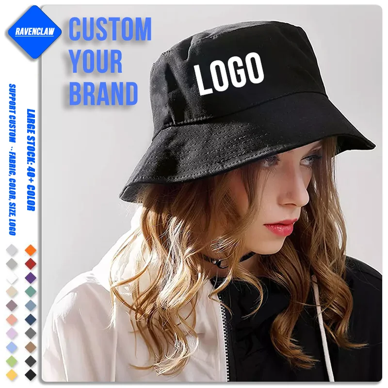 One Hat with 2 Different Colors Double-Sided Wear Bucket Hat Custom