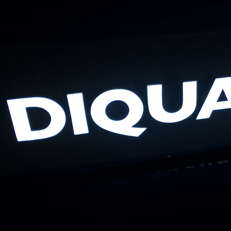 Outdoor waterproof custom acrylic led logo alphabet 3d front lit led house number sign illuminated lightbox