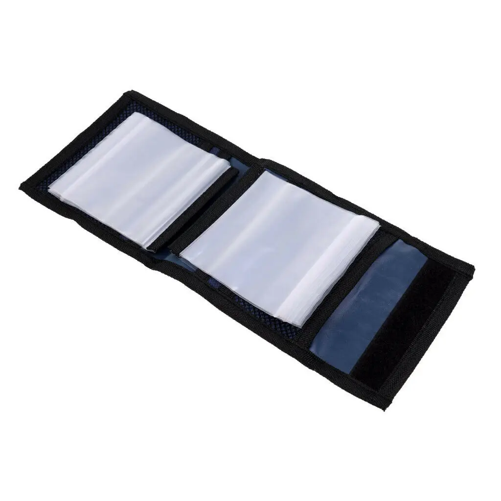 Canvas Fly Fishing Line Wallet Storage Bag With 10 Pouches