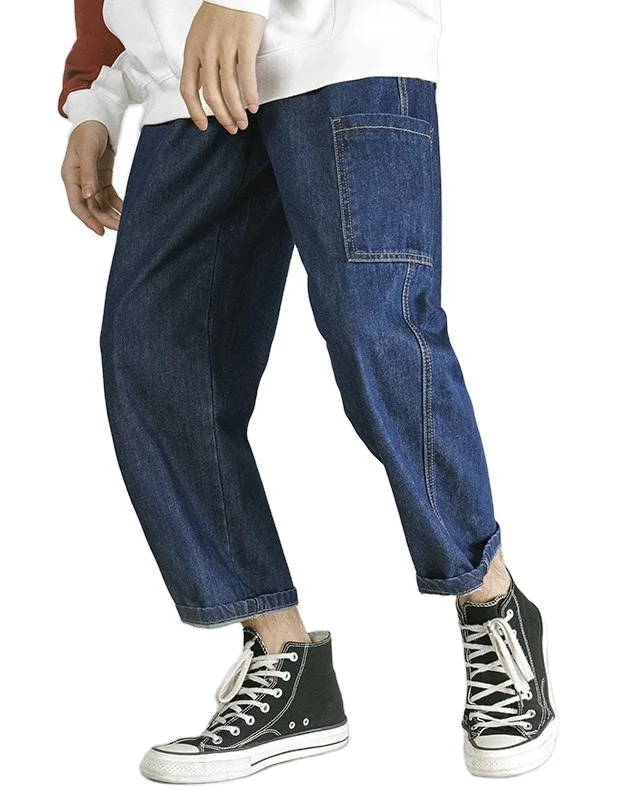 Customized Casual Mens Jeans Trousers Blue cotton jeans