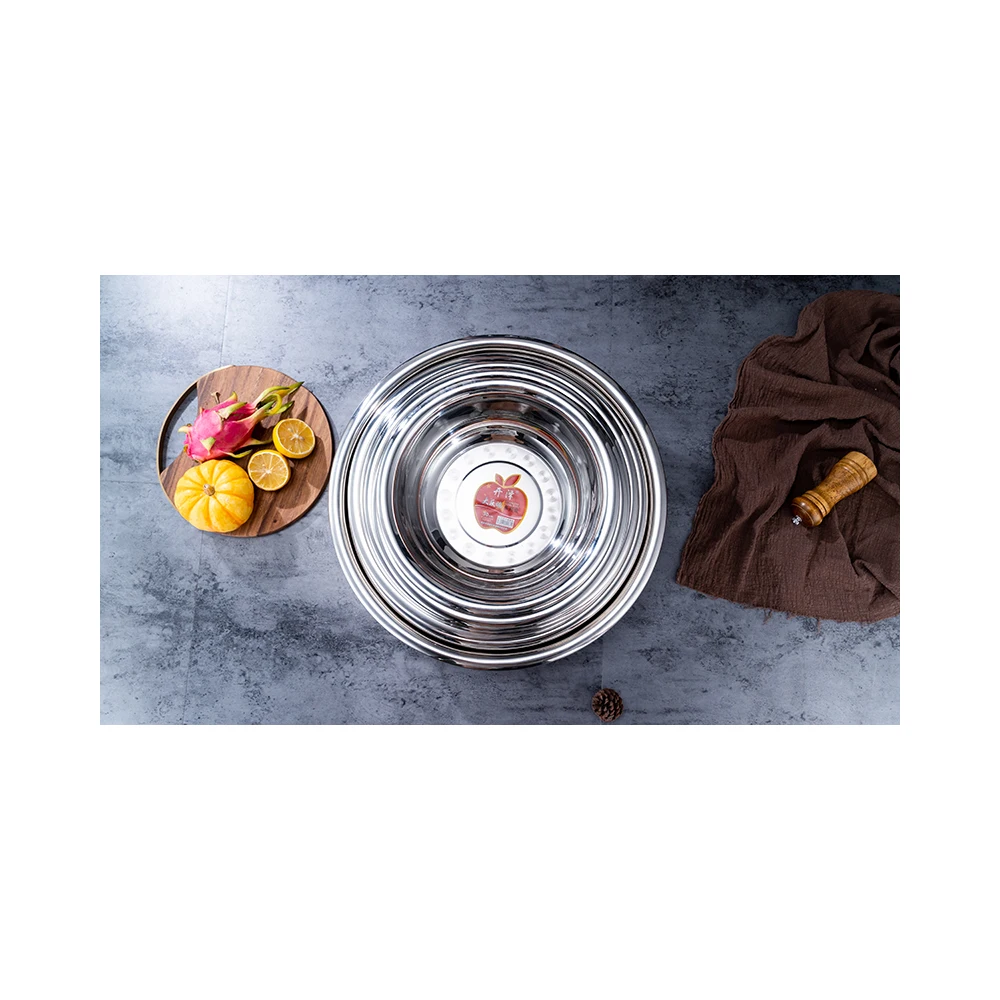 2021 Primary Color Stainless Steel 201 Basin Type Practical Beat Eggs Basin