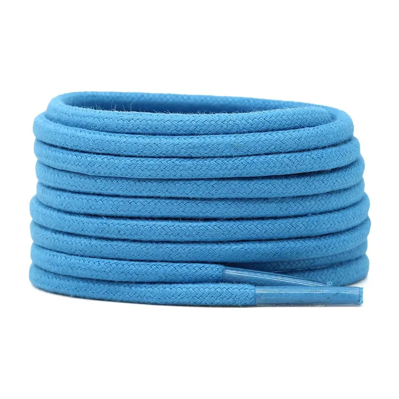 Yrunfeety New 100% Waxed Cotton Shoe Laces 2.5MM Thick Round Wax Cotton Lace Dress Shoes for Casual Leather Shoelaces 27 Colors