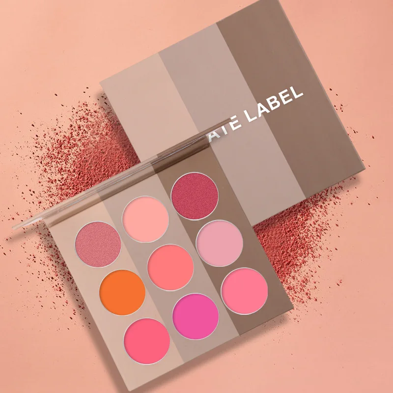 
Wholesale Professional Customizable Processing Highlighter Contouring Powder Blusher Eye Shadow Free Combination Palette OEM 