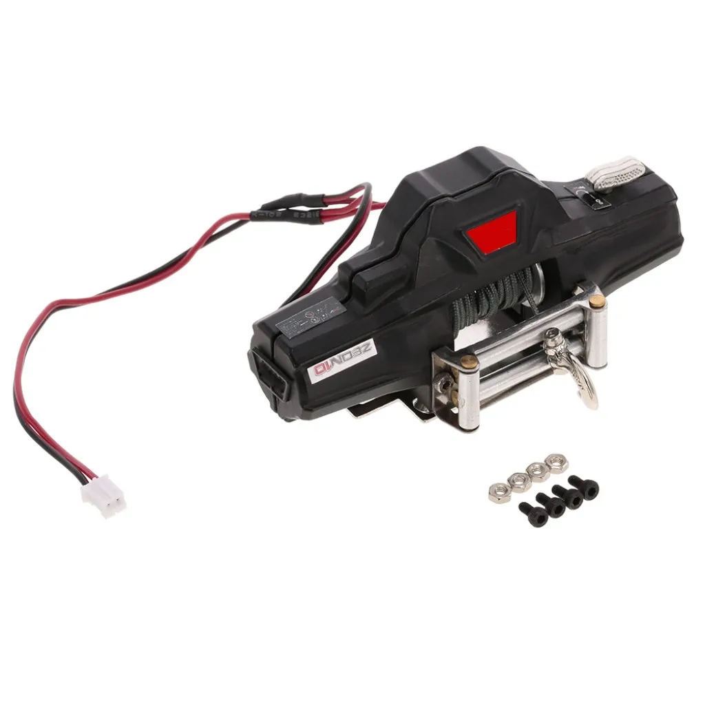 RC Dual Motors Automatic Winch Wireless Remote Controller System for 1:10 RC Crawler Car Axial SCX10 90046 TRX4 TRX6