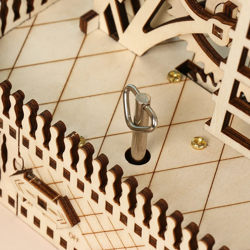 Large wind turbines Desk Decoration Assembly puzzle DIY assembly toys wooden puzzle 3D for kids