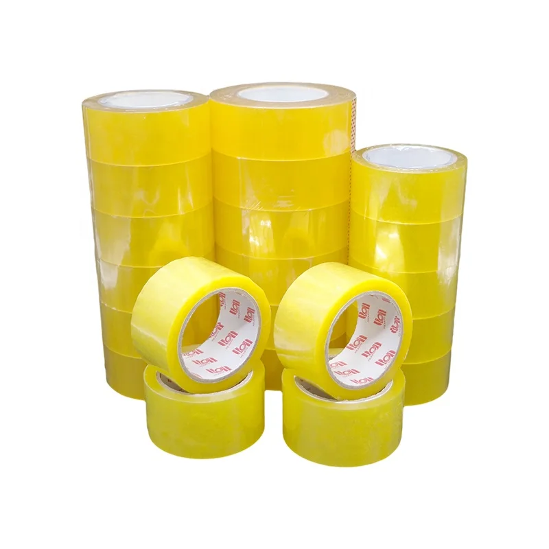 Custom Transparent Film Adhesive Gum Jumbo Rolls Embalagem Transparente Clear Bopp Opp Packing Tape
