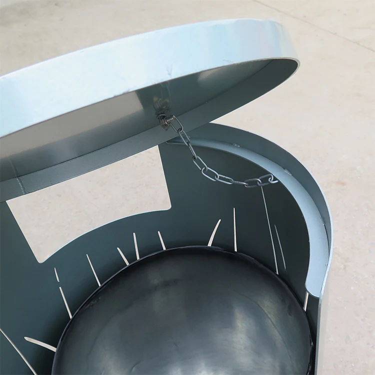 Wholesale Street Public Dump Bin Commercial Hotel Waste Bin Outdoor Floor Standing Metal Recycling Trash Can