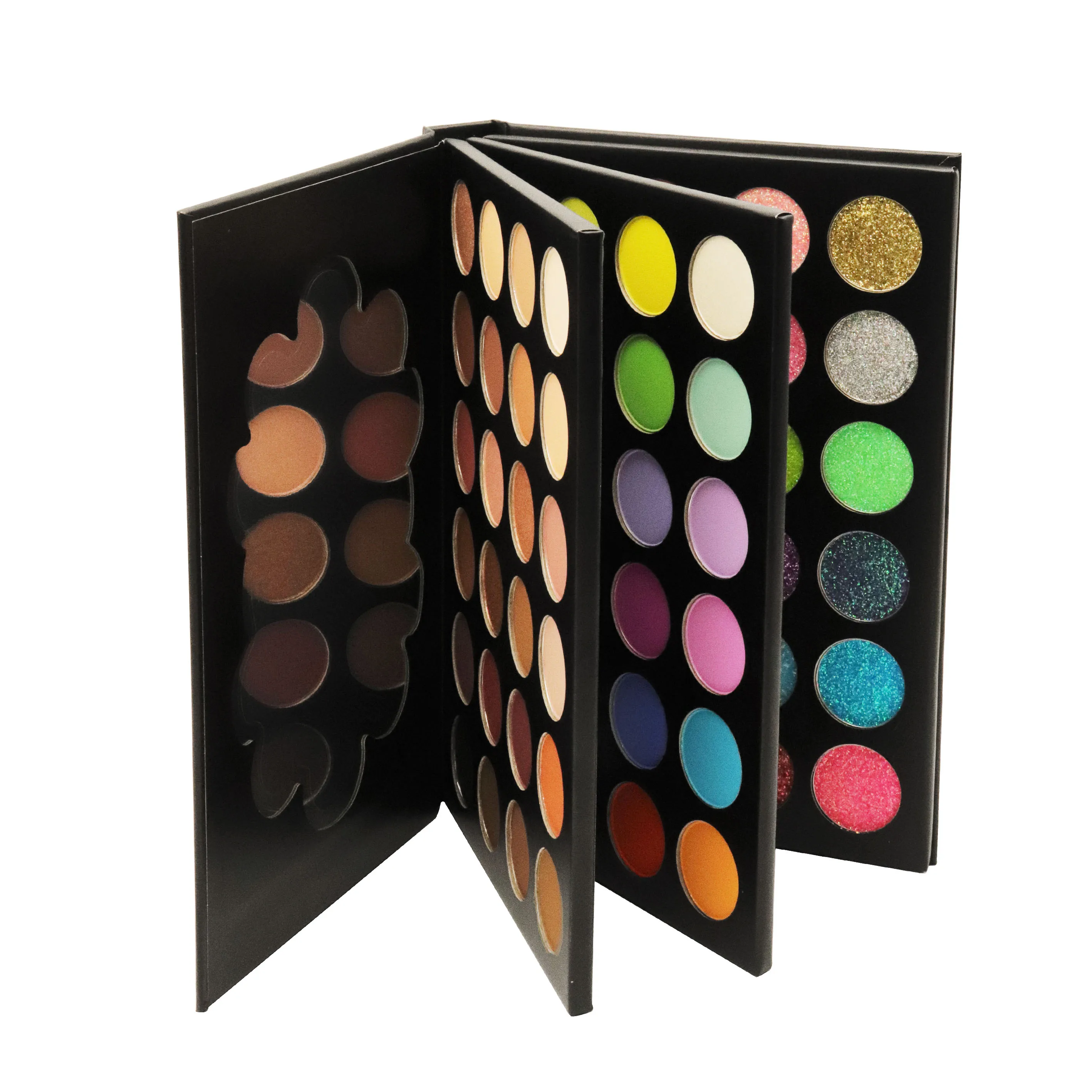 Private Label Beauty Glazed Color Shades Multi Layer 72 Color Eyeshadow Pallet Book Eyeshadow Palette
