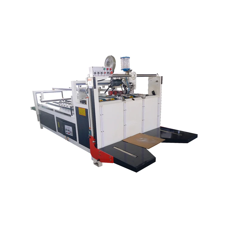 Normal cold glue semi-automatic box gluing machine semi automatic auto folder gluer