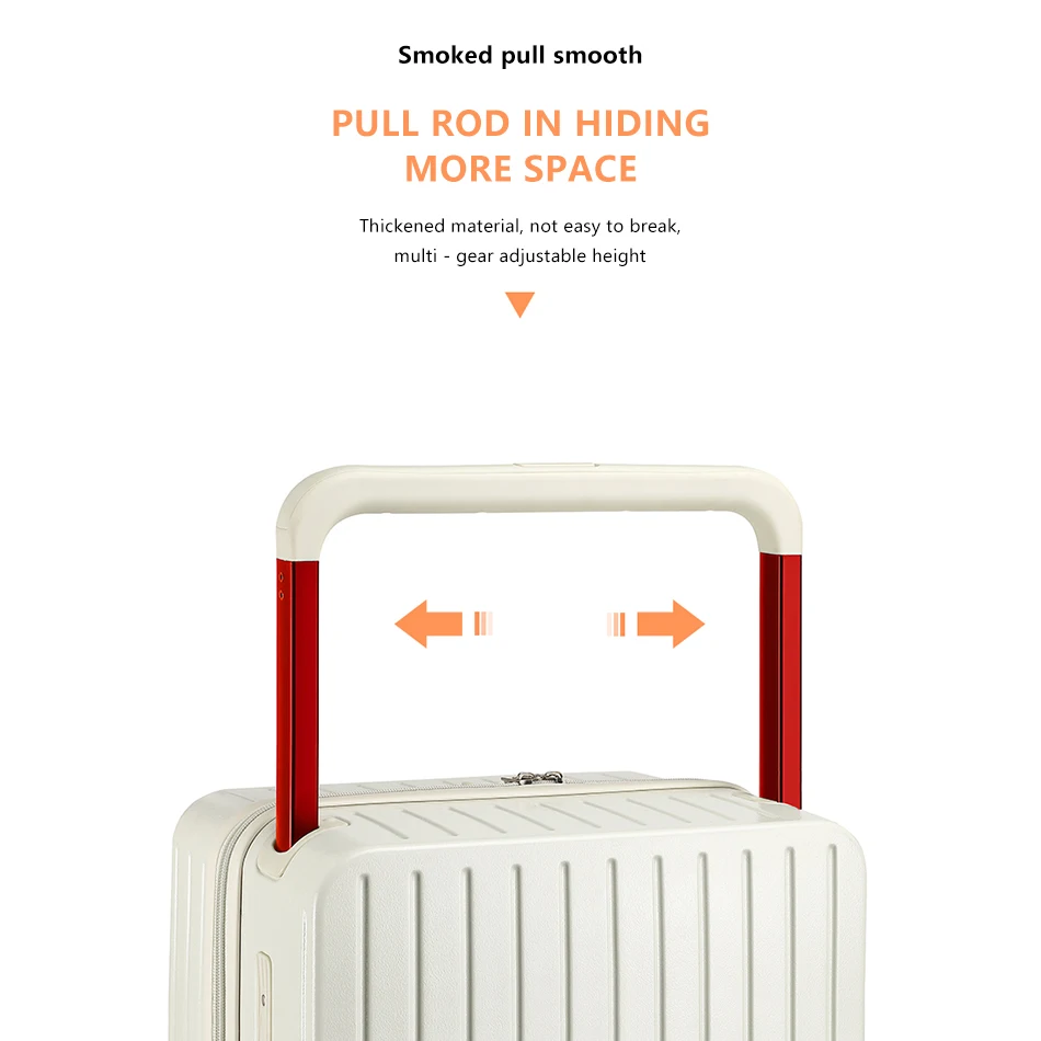 ALL PASS Luxury Original factory sale suitcase 20 inch smart checked luggage wide rod  luggage