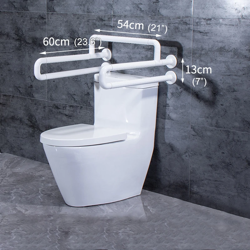 U shaped collapsible portable folding metal stainless steel bathroom toilet handrail for elderly