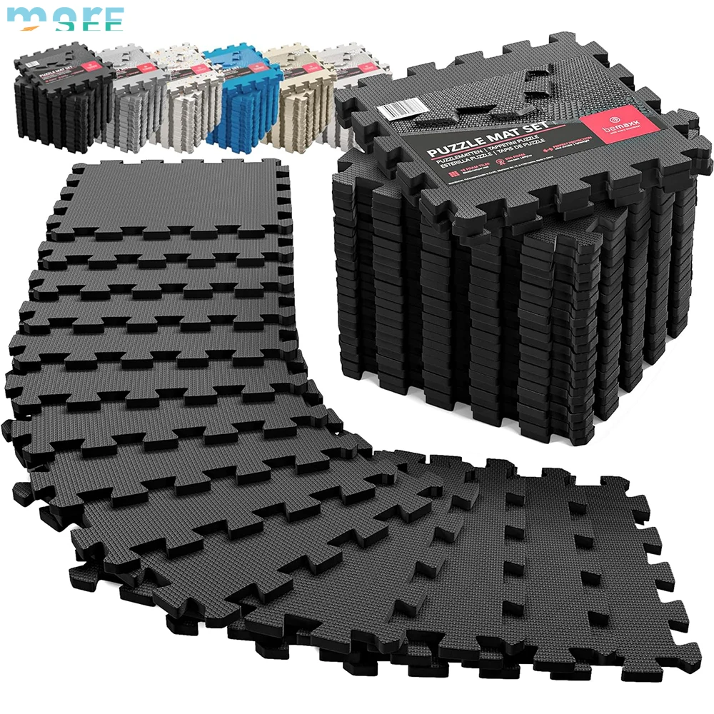 SeeMore Interlocking EVA Soft Foam Floor Mat Play Workout Exercise Mats Underlay Matting Sport