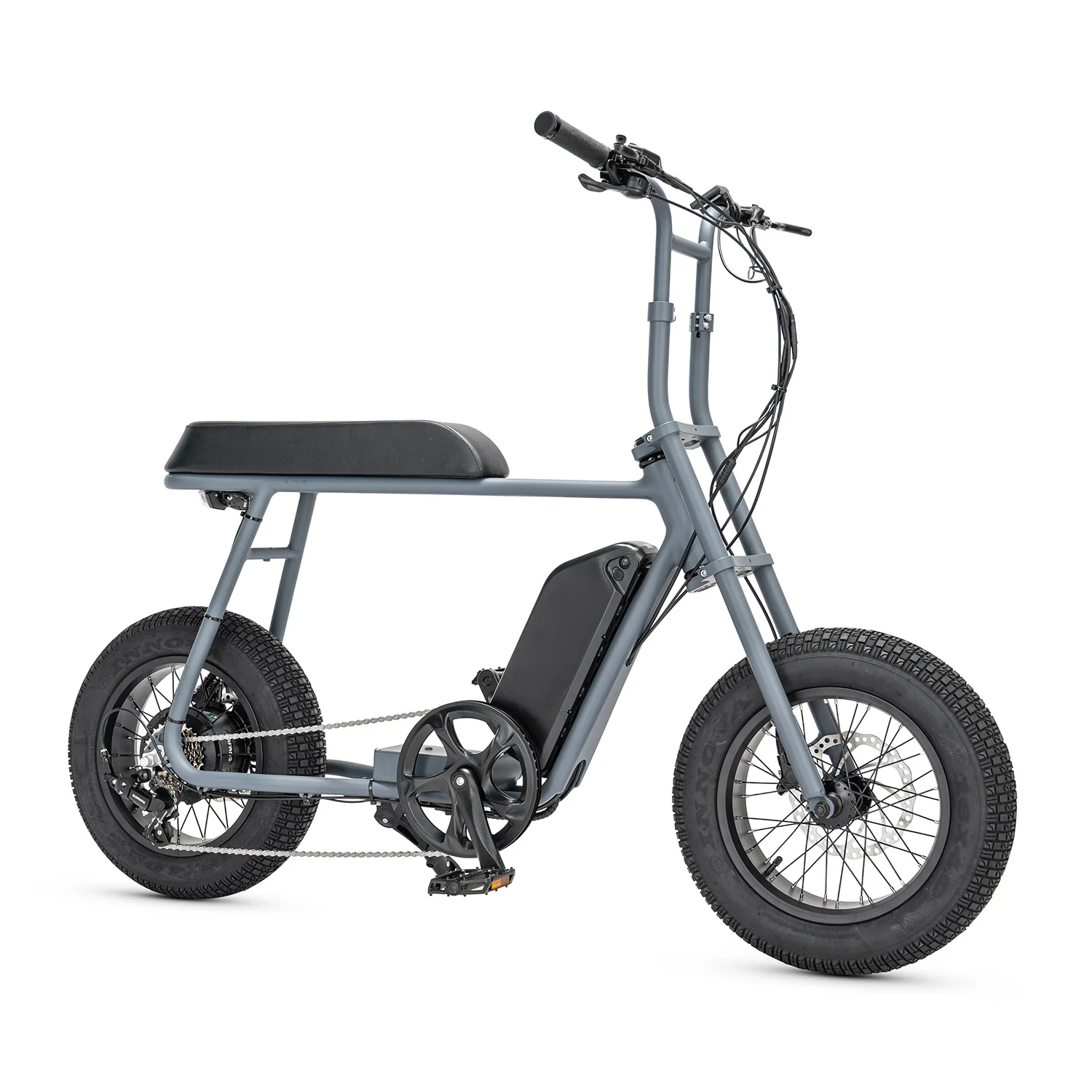 2024 Mario Retro 16  Ebike With 750W high-watt rear hub Motor Rigid fork   E -Bike Electric City Bicycle for lady or kids