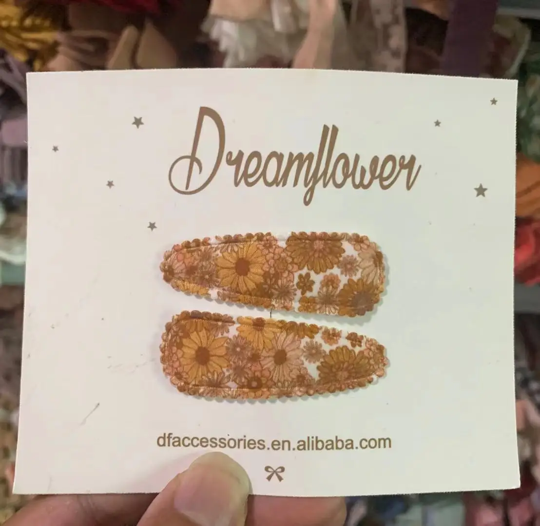 Girls baby hair clips sweet back to shcool gingham hair clips girls snap clips