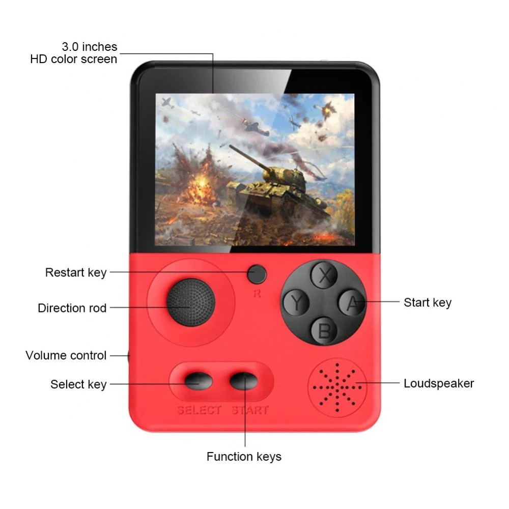 500 IN 1 Retro Video Game Console Portable Pocket TV Game Console AV Out Mini Handheld Game Player