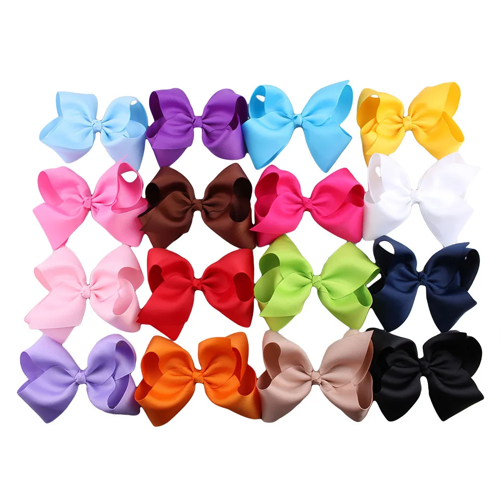 4inch Boutique Big Bow Hair Clip For Babies Toddlers Teens Gifts for Bows Hair Accessories(16 colors)