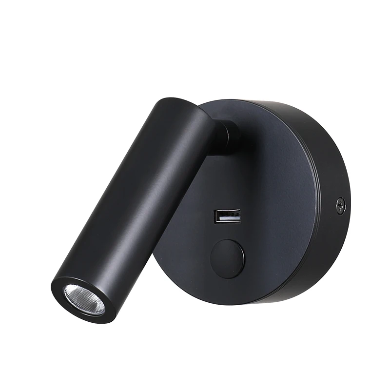 Factory wholesale dimmable Headboard USB Wall Light Bedside Wall Light Bed Reading Wall Lamp For Hotel Bedroom