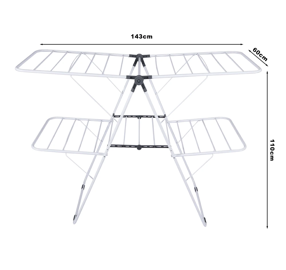 Novelty Design Clothes Airers Outdoor Standing Foldable Laundry Baby Clothes Drying Rack For Living Room