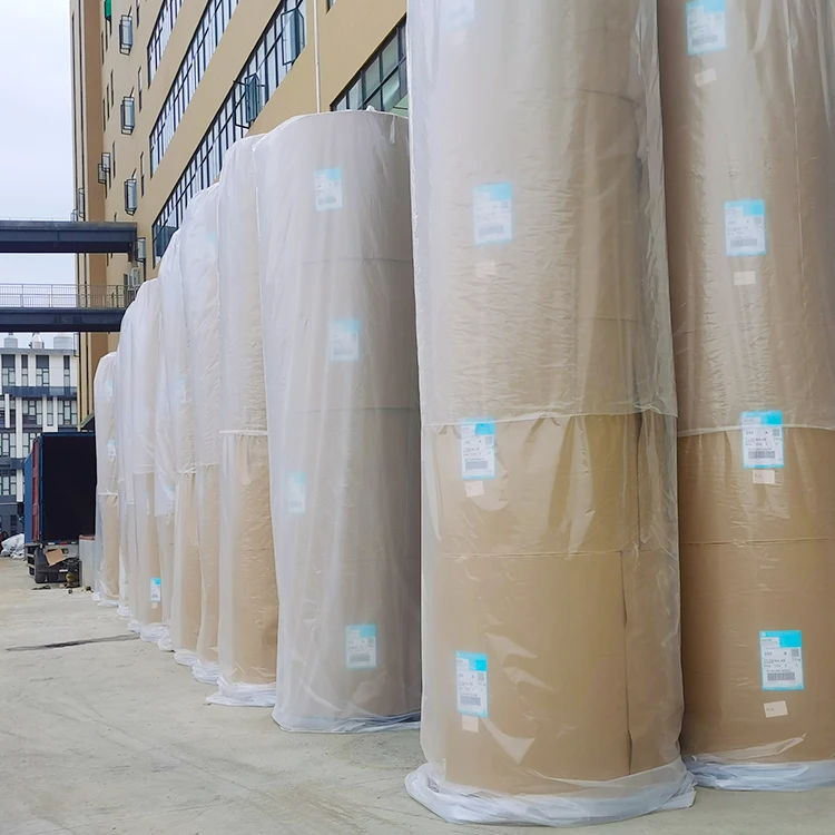 Термобумажные рулоны Jumbo 844 мм для режущей машины резка 57 ширина маленький рулон