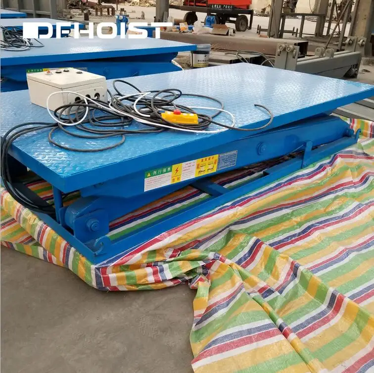 DFHOIST Electric 5 ton 10 ton stationary scissor lift stage platform for sale