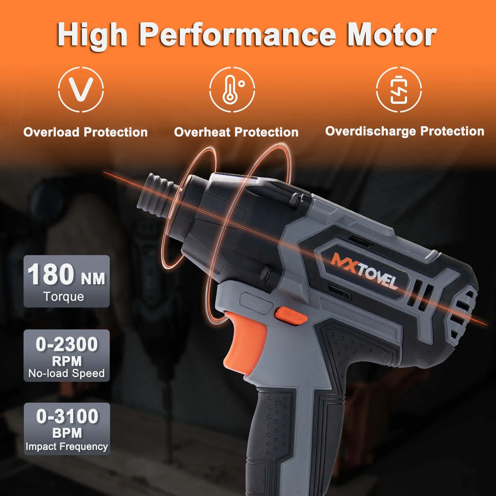 Factory portable electric Lithium Battery Drills Wrench Power Tools Combo Kit Cordless Impact Driver