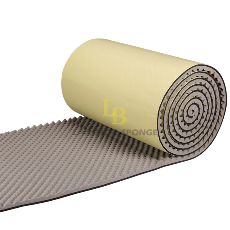 Factory acoustic soundproof foam sheet noise reduction decorative sound absorbing polyester fiber acoustic sponge sheet