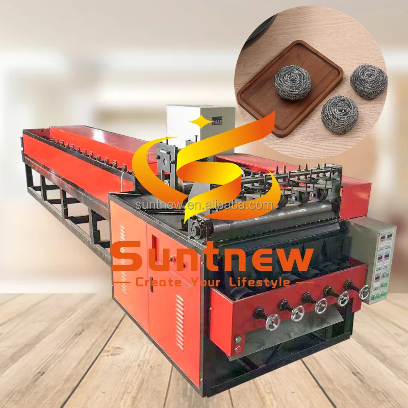 Easy operation home cleaning product machinery stainless steel scourer making machines