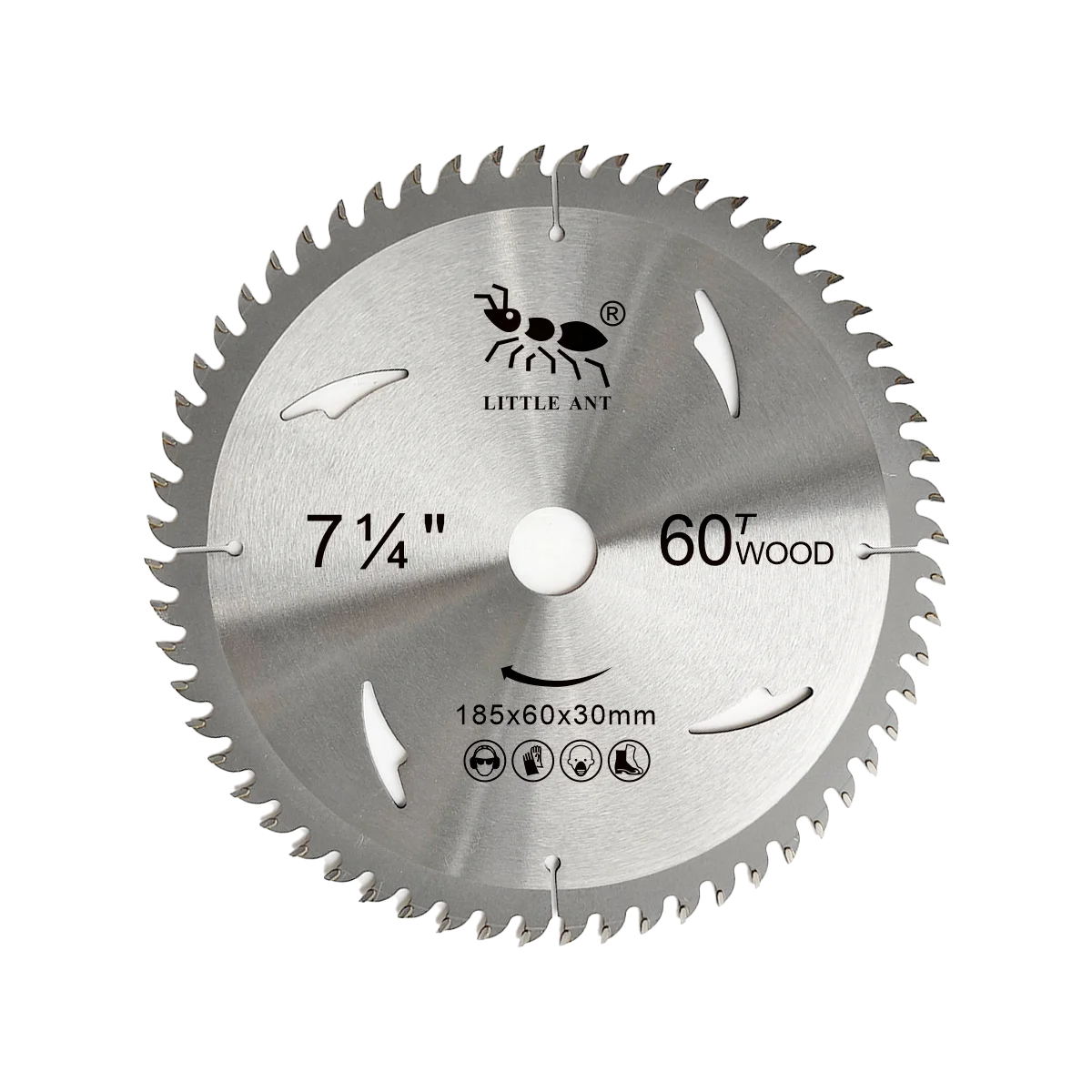 7 1/4 Inch 185mm 60 Teeth TCT Circular Saw Blade For Wood