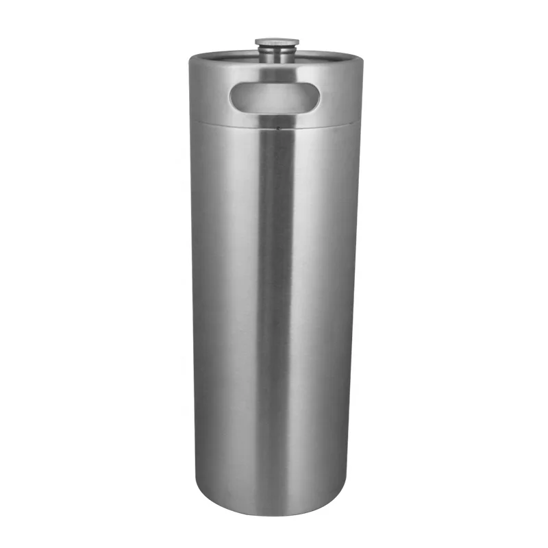 
10 liter stainless steel mini keg brewing draft beer container bottle with screw lid with silicone seal ring 
