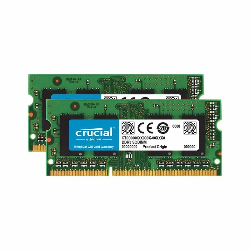 Оперативная память Crucial DDR3 2 ГБ 4 8 1333 МГц 1866 1600 модуль памяти DDR3L для ноутбука ОЗУ SODIMM низкое напряжение 1 35 в без ECC
