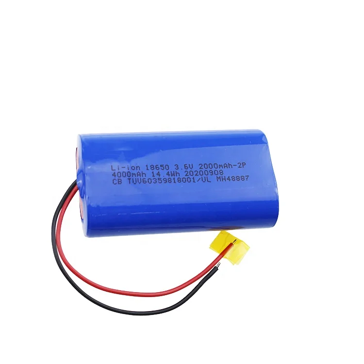 Низкотемпературная перезаряжаемая литиевая батарея HB 18650-3. 6v-2000mah-2p-4000mah